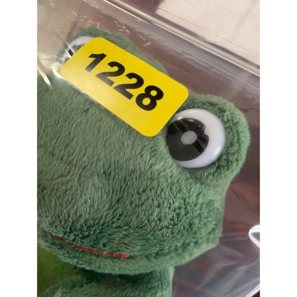 Russ 7 Inch Frog Just For You Envelope Gift Pouch Red Flowers Plastic Eyes Pink - Picture 9 of 11